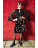 Vintage βελούδινη φούστα XL