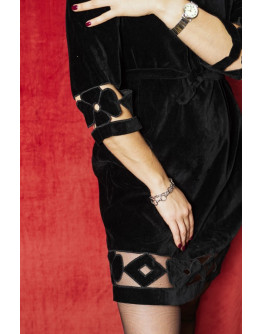 Vintage velvet dress M