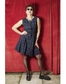 Vintage καρό φόρεμα mini M