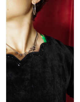 Vintage velvet dress M