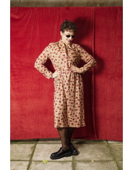 Vintage εμπριμέ φόρεμα M