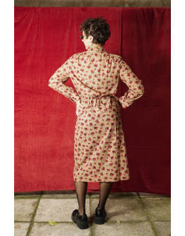 Vintage εμπριμέ φόρεμα M