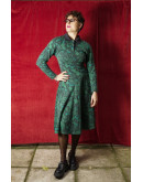 Vintage μάλλινο φόρεμα M