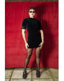 Vintage βελούδινο φόρεμα S