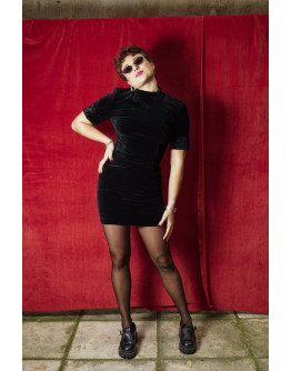 Vintage velvet dress S