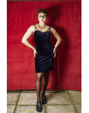 Vintage velvet dress S
