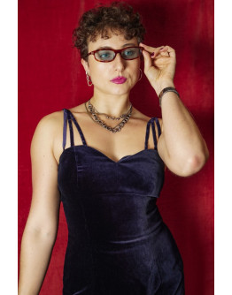 Vintage velvet dress S