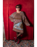 Vintage πλεκτό φόρεμα XL