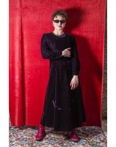 Vintage velvet dress S