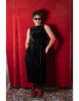 Vintage velvet dress S