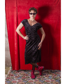 Vintage βελούδινο φόρεμα M