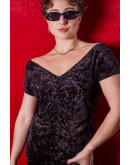 Vintage βελούδινο φόρεμα M