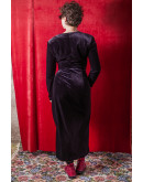 Vintage βελούδινο φόρεμα S-M