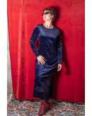 Vintage βελούδινο φόρεμα M