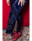 Vintage βελούδινο φόρεμα M