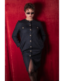 Vintage woolen dress L