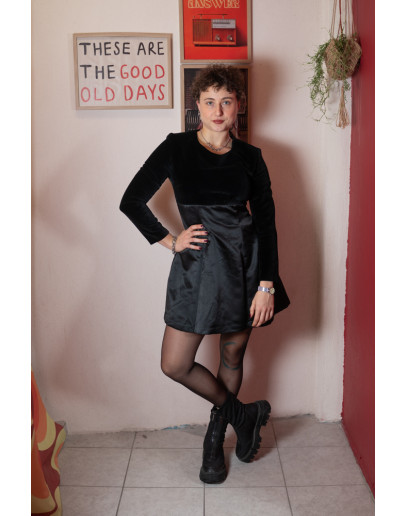 Vintage velvet dress S