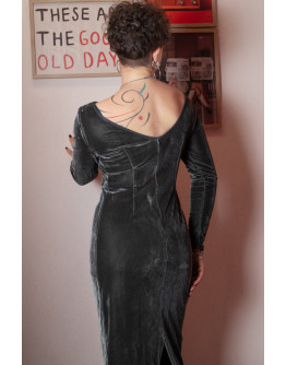 Vintage velvet dress M