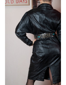 Vintage leather dress M