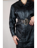 Vintage δερμάτινο φόρεμα M