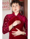 Vintage velvet dress S