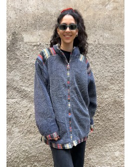 Vintage unisex φλις ζακέτα XL-XXL