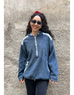 Vintage unisex φλις ζακέτα L