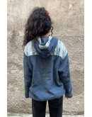 Vintage unisex φλις ζακέτα L