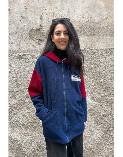 Vintage unisex φλις ζακέτα S