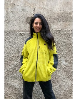 Vintage unisex φλις ζακέτα M-L