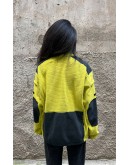 Vintage unisex φλις ζακέτα M-L
