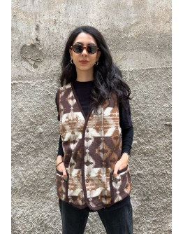 Vintage unisex φλις γιλέκο L