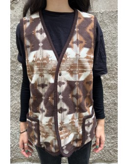 Vintage unisex φλις γιλέκο L