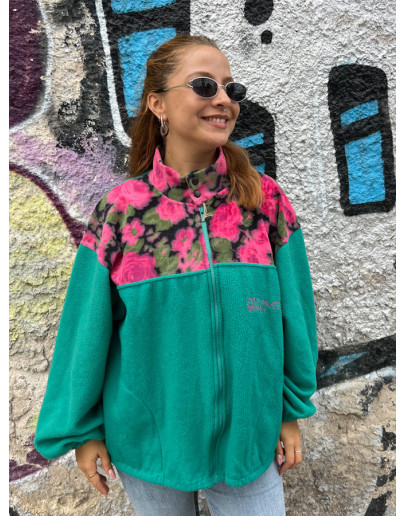 Vintage φλις ζακέτα XXL