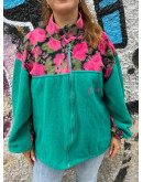 Vintage φλις ζακέτα XXL