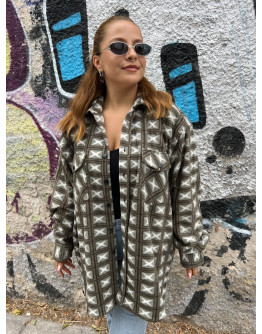 Vintage unisex fleece flannel L