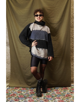 Vintage unisex φλις τοπ L