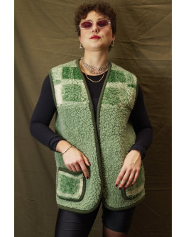 Vintage unisex φλις γιλέκο XL