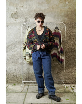 Vintage unisex μάλλινη ζακέτα M