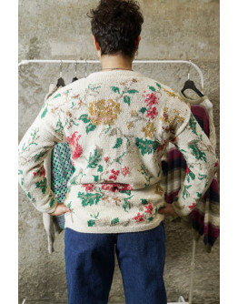 Vintage πλεκτή μπλούζα M