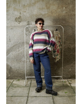 Vintage πλεκτή μπλούζα M