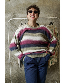 Vintage πλεκτή μπλούζα M