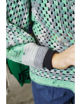 Vintage πλεκτή ζακέτα L