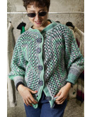 Vintage πλεκτή ζακέτα L