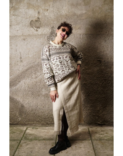 Vintage unisex μάλλινη μπλούζα M