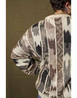 Vintage unisex πλεκτή μπλούζα L