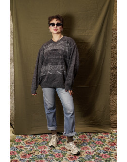 Vintage unisex πλεκτή μπλούζα M