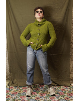 Vintage πλεκτή ζακέτα M