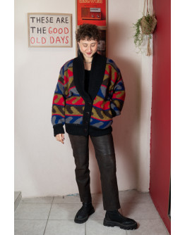 Vintage πλεκτή ζακέτα M