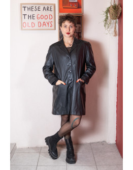 Vintage leather jacket M-L